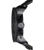 Buy Shop Diesel Big Daddy Blue Dial Black Leather Strap Watch For Men - DZ7127 USA Online