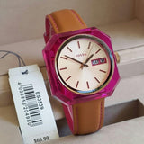 Buy Shop Fossil Candy White Dial Brown Leather Strap Watch for Women - ES3539 USA Online
