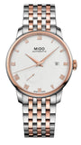 Mido Baroncelli Automatic White Dial Two Tone Steel Strap Watch For Women - M8600.9.N6.1