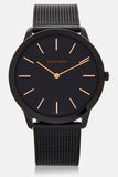 Buy Shop Calvin Klein Minimal Black Dial Black Mesh Bracelet Watch for Men - K3M21421 USA Online