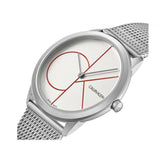 Buy Shop Calvin Klein Minimal White Dial Silver Mesh Bracelet Watch for Women - K3M52152 USA Online