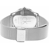 Buy Shop Calvin Klein Minimal White Dial Silver Mesh Bracelet Watch for Women - K3M52152 USA Online