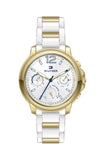 Buy Shop Tommy Hilfiger Claudiia White Dial White Steel Strap Watch for Women - 1781745 USA Online