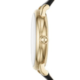 Buy Shop Marc Jacobs Roxy Black Dial Black Leather Strap Watch for Women - MJ1592 USA Online