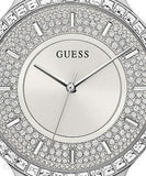 Buy Shop Guess Soiree Diamonds Silver Dial Silver Mesh Bracelet Watch for Women - GW0402L1 USA Online