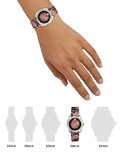 Buy Shop Versace Shadov Pink Dial Pink Leather Strap Watch for Women - VEBM00818 USA Online