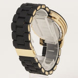 Buy Shop Michael Kors Runway Chronograph Black Dial Black Silicone Strap Watch For Women - MK7385 USA Online