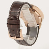 Buy Shop Emporio Armani Pro Planet Three Hand Date Blue Dial Brown Leather Strap Watch For Men - AR11556 USA Online