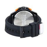 Buy Shop Tommy Hilfiger Jeans Analog Black Dial Black Silicone Strap Watch For Men - 1791763 USA Online