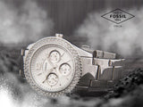 Buy Shop Fossil Stella Silver Dial Silver Steel Strap Watch for Women - ES3588 USA Online