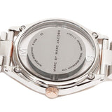 Marc Jacobs Tether White Transparent Dial Two Tone Stainless Steel Strap Watch for Women - MBM3436