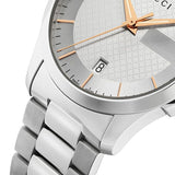 Buy Shop Gucci G Timeless Silver Dial Silver Steel Strap Unisex Watch - YA126442 USA Online