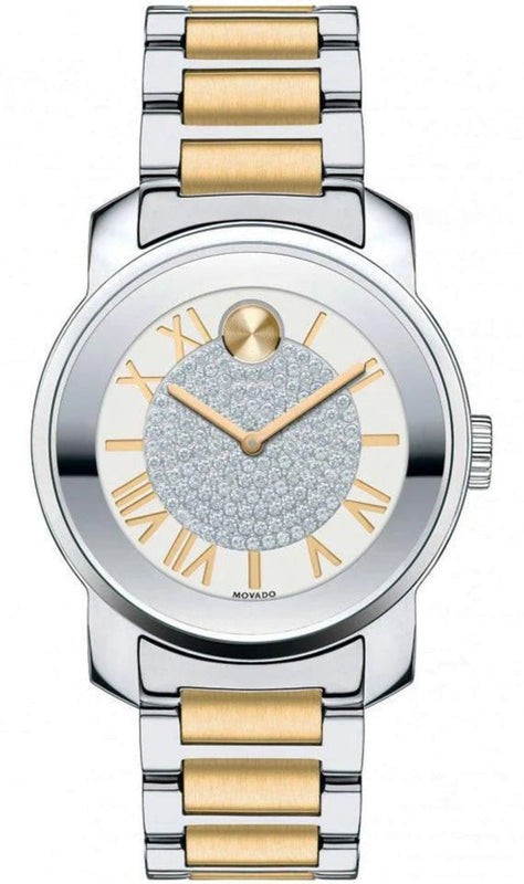 Buy Shop Movado Bold Silver Dial Two Tone Steel Strap Watch For Women - 3600256 USA Online
