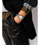 Buy Shop Michael Kors Skylar Quartz White Dial Silver Steel Strap Watch For Women - MK5970 USA Online