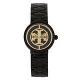 Buy Shop Tory Burch Reva Black Dial Black Steel Strap Watch for Women - TBW4038 USA Online