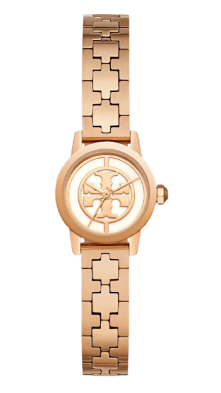 Buy Shop Tory Burch Reva Rose Gold Dial Rose Gold Steel Strap Watch for Women - TBW4043 USA Online