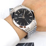 Buy Shop Tissot Gentleman Black Dial Silver Steel Strap Watch For Men - T127.410.11.051.00 USA Online
