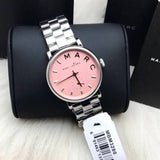 Buy Shop Marc Jacobs Baker Pink Dial Silver Steel Strap Watch for Women - MBM3280 USA Online