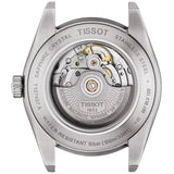 Buy Shop Tissot Gentleman Powermatic 80 Silicium Blue Dial Black Leather Strap Watch For Men - T127.407.16.041.01 USA Online