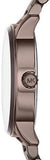 Buy Shop Michael Kors Kinley Brown Dial Brown Steel Strap Watch for Women - MK6245 USA Online