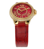 Buy Shop Michael Kors Camille Three-Hand Red Dial Red Leather Strap Watch for Women - MK4750 USA Online