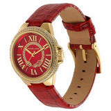 Buy Shop Michael Kors Camille Three-Hand Red Dial Red Leather Strap Watch for Women - MK4750 USA Online