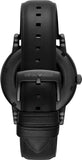 Buy Shop Emporio Armani Luigi Automatic Skeleton Black Dial Black Leather Strap Watch For Men - AR60012 USA Online