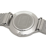 Coach Charles Black Dial Silver Mesh Bracelet Watch for Men - 14602144