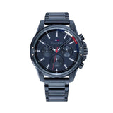 Buy Shop Tommy Hilfiger Mason Blue Dial Blue Steel Strap Watch for Men - 1791789 USA Online