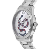 Buy Shop Gucci G Timeless Silver Dial Silver Steel Strap Watch For Women - YA1264076 USA Online