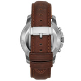 Buy Shop Fossil Grant Automatic White Dial Brown Leather Strap Watch for Men - ME3027 USA Online