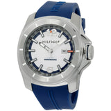 Buy Shop Tommy Hilfiger Windsurf White Dial Blue Rubber Strap Watch for Men - 1791113 USA Online