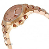 Buy Shop Michael Kors Runway Chronograph Rose Gold Dial Rose Gold Steel Strap Watch for Women - MK5430 USA Online