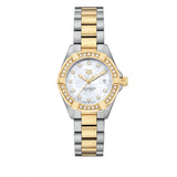 Tag Heuer Aquaracer Quartz Diamonds Mother of Pearl Dial Two Tone Steel Strap Watch for Women - WBD1423.BB0321