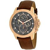 Buy Shop Michael Kors Ryker Analog Gray Dial Brown Leather Strap Watch For Men - MK8519 USA Online