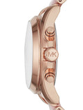 Buy Shop Michael Kors Bradshaw Chronograph Pink Dial Two Tone Steel Strap Watch For Women - MK6830 USA Online