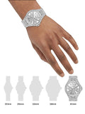 Buy Shop Michael Kors Camille Multifunction Crystals Silver Dial Silver Steel Strap Watch for Women - MK6957 USA Online
