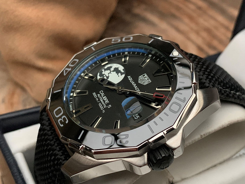 Tag Heuer Aquaracer Black Moon Dial Watch for Men - WAY201J.FC6370