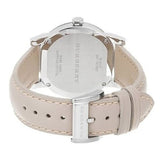 Burberry The City Beige Dial Beige Leather Strap Watch for Women - BU9107