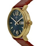 Buy Shop Marc Jacobs Fergus Green Dial Brown Leather Strap Watch for Men - MBM5077 USA Online