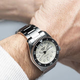 Buy Shop Seiko 5 Sports SKX Automatic Cream Dial Silver Steel Strap Watch For Men - SRPK31K1 USA Online