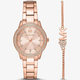 Buy Shop Michael Kors Tibby Pave Rose Gold Dial Rose Gold Steel Strap Watch for Women - MK1058 USA Online