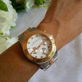 Buy Shop Marc Jacobs Blade Chronograph Silver Dial Two Tone Steel Strap Watch for Women - MBM3178 USA Online