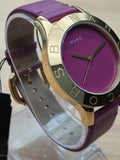 Buy Shop Marc Jacobs Purple Dial Purple Leather Strap Watch for Women - MBM1209 USA Online