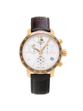 Buy Shop Tissot Quickster Chronograph 42mm White Dial Brown Leather Strap Watch For Men - T095.417.36.037.00 USA Online