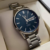 Buy Shop Tag Heuer Carrera Automatic Blue Dial Silver Steel Strap Watch for Men - WAR201E.BA0723 USA Online