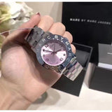 Buy Shop Marc Jacobs Amy Life Pink Dial Silver Steel Strap Watch for Women - MBM3300 USA Online
