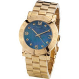 Buy Shop Marc Jacobs Amy Green Dial Gold Steel Strap Watch for Women - MBM8624 USA Online