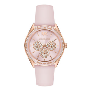 Buy Shop Michael Kors Quartz Pink Dial Pink Silicone Strap Watch For Women - MK6946 USA Online