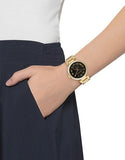 Buy Shop Michael Kors Skylar Black Dial Gold Steel Strap Watch for Women - MK5989 USA Online
